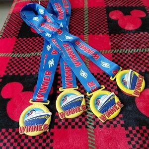 Disney Blue and Yellow Winner Medals